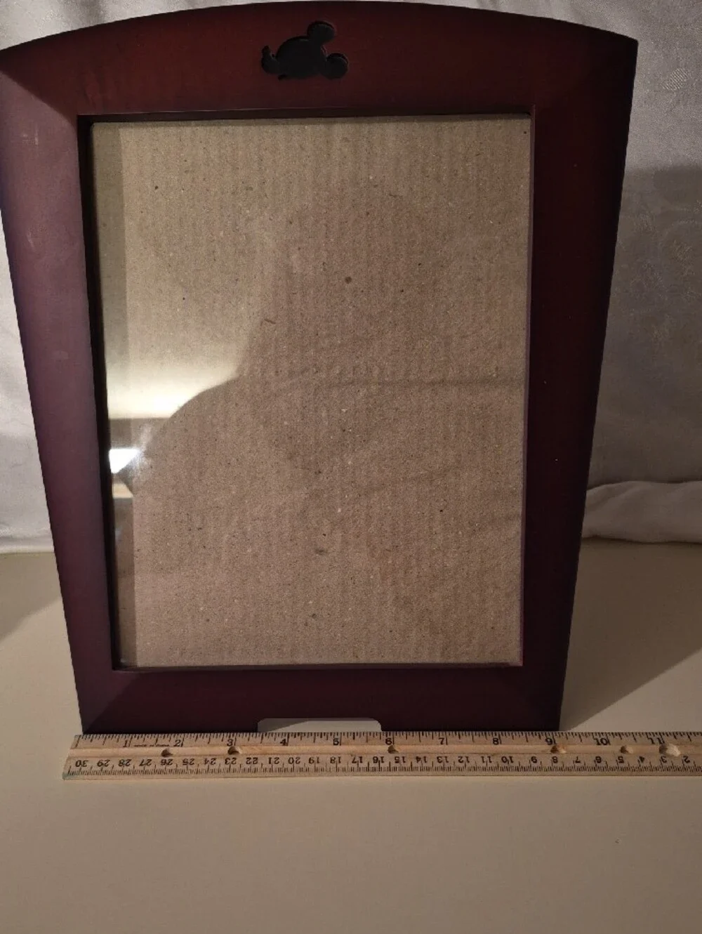 Disney 8 X 10 Picture Frame in Deep Mahogany with Mickey Accent